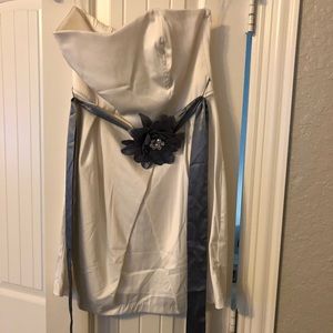 White elegant mini dress